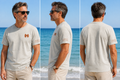 Mens Cotton T-shirt | Faded Bone