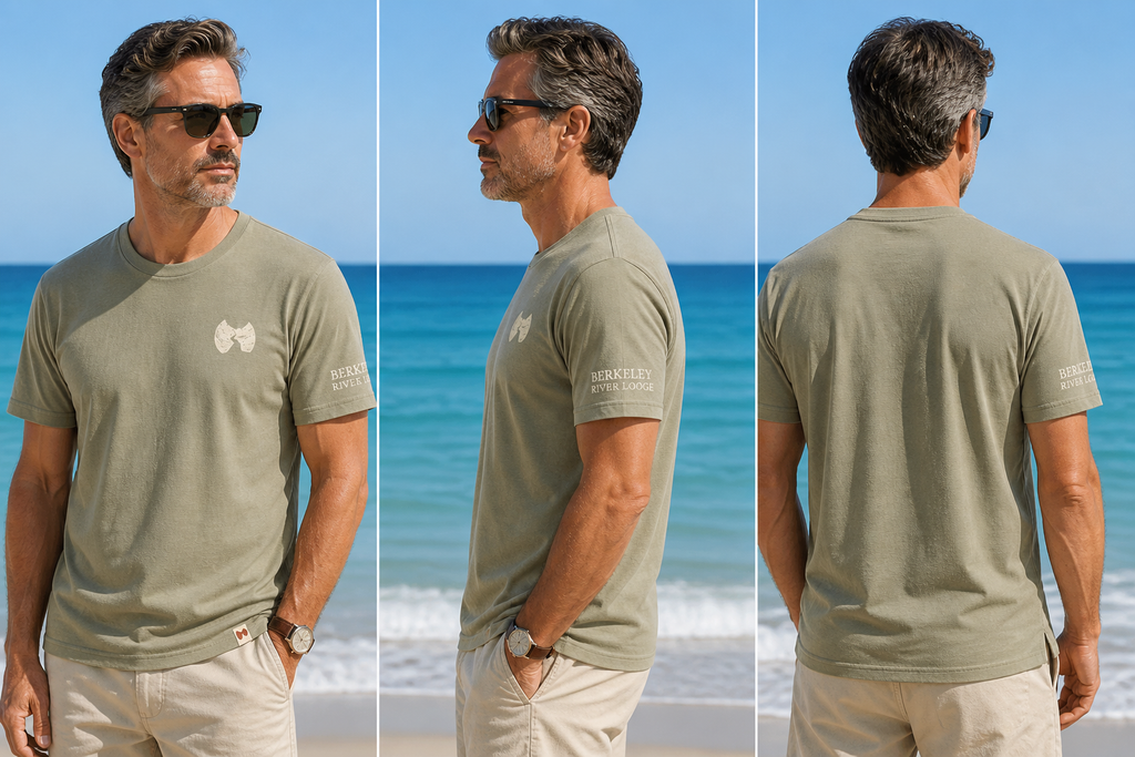 Mens Cotton T-shirt | Faded Eucalyptus