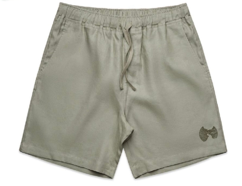 Mens Linen Shorts | Eucalyptus