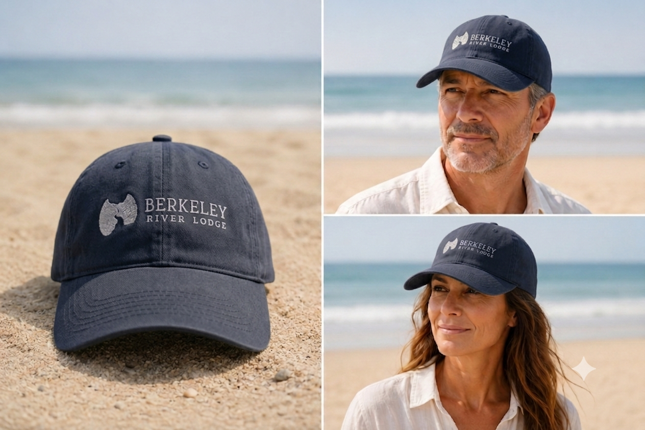 Berkeley River Lodge Cotton Twill Cap – Navy