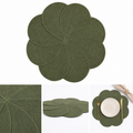 Habitat Jute Flower Placemat - Green