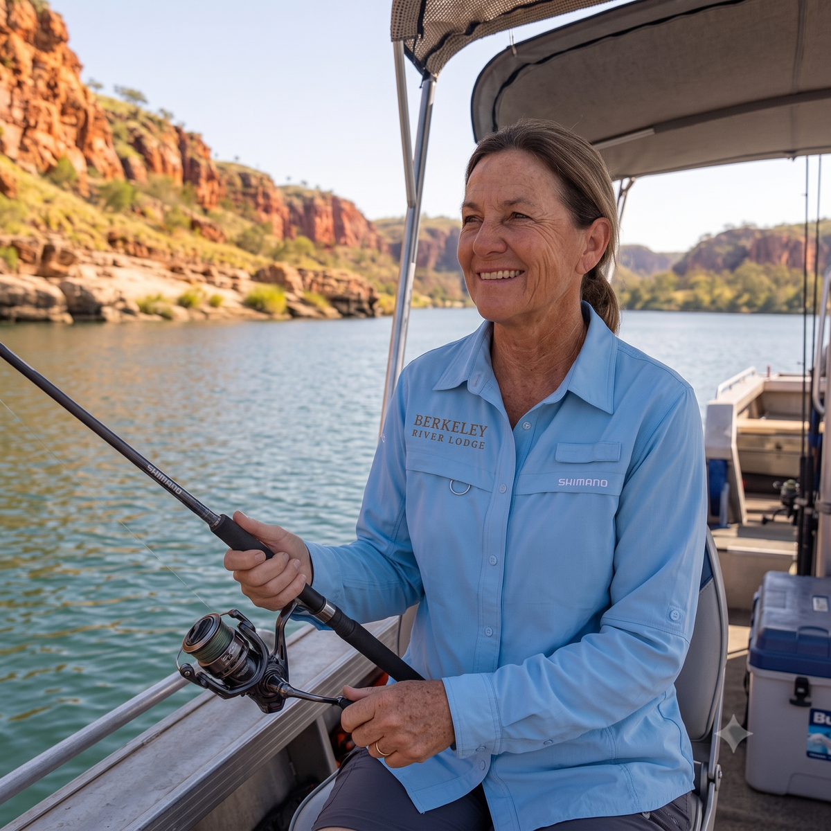Woman’s Shimano Fishing Shirt | Sky Blue