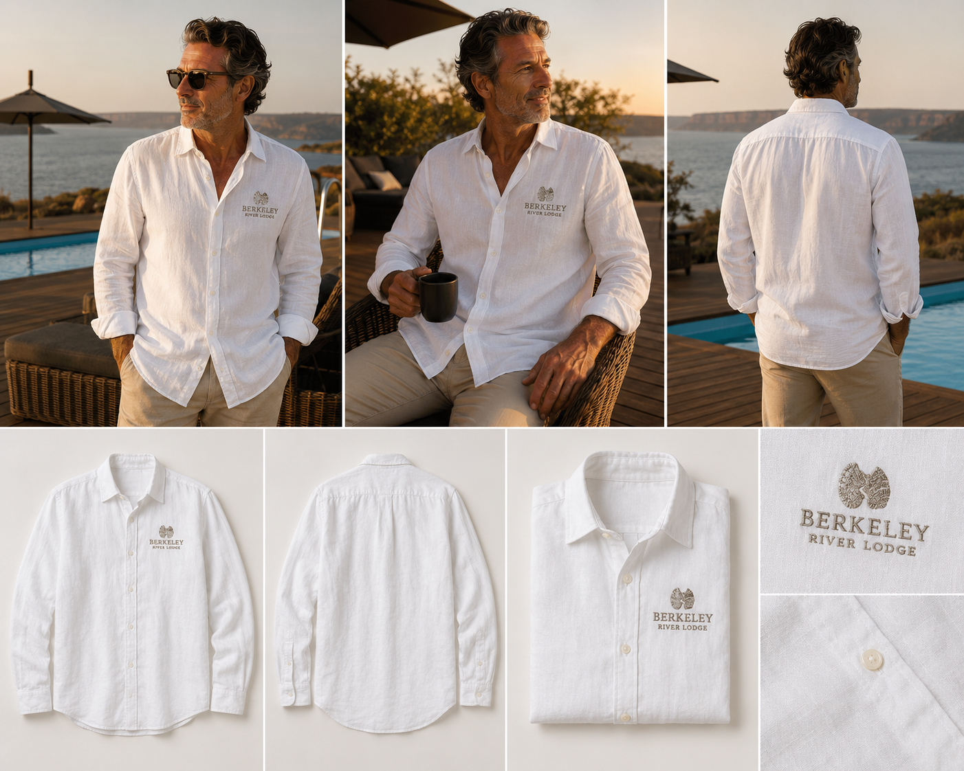 Men's Linen Shirt | White
