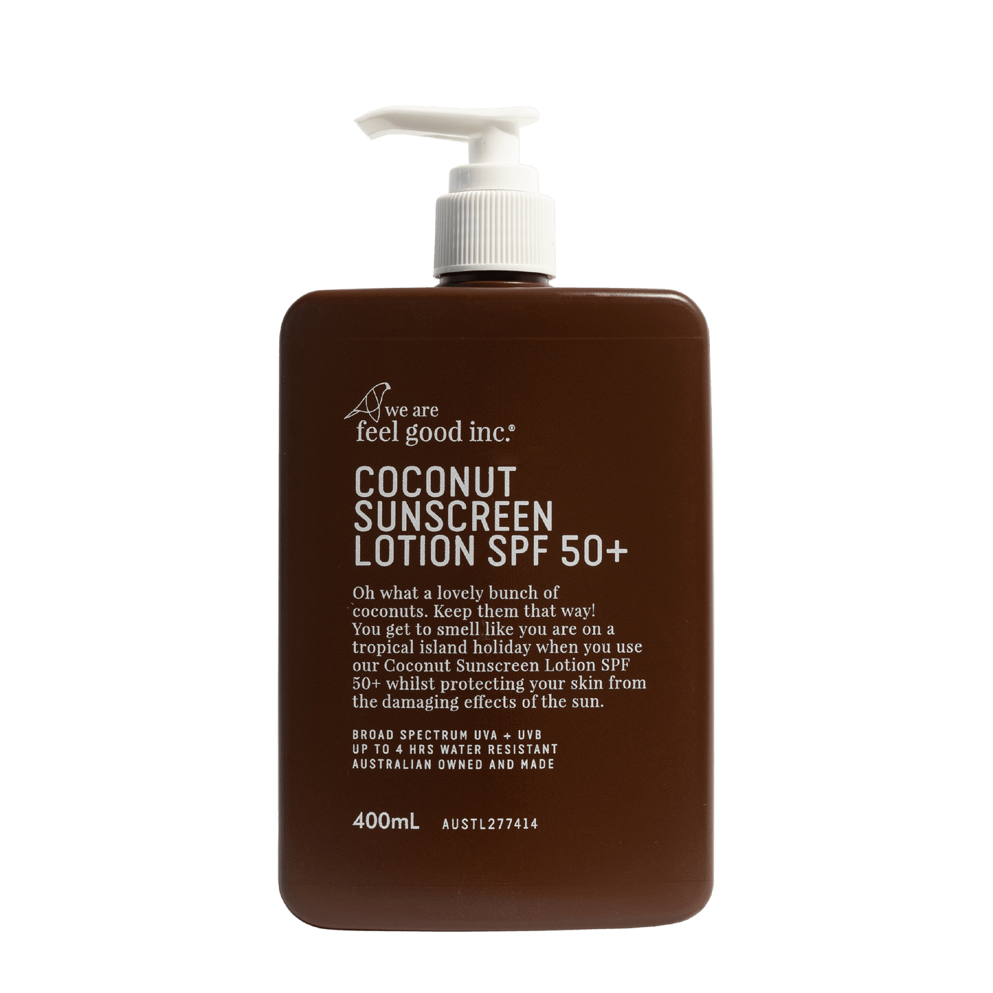 we are feel good inc. | Coconut Sunscreen Lotion SPF50+ 400ml
